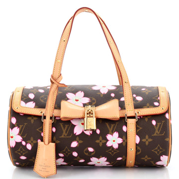 Louis Vuitton Papillon Handbag Limited Edition Cherry Blossom Monogram