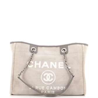 Chanel Deauville Tote Canvas Small