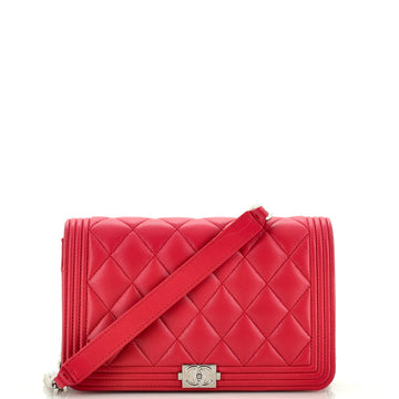 Chanel Boy Wallet on Chain Quilted Lambskin