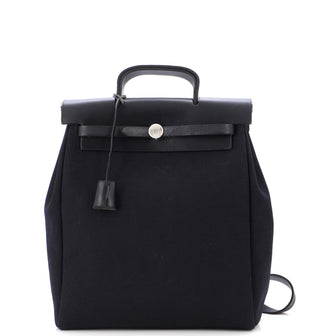 Hermes Herbag A Dos Backpack Toile