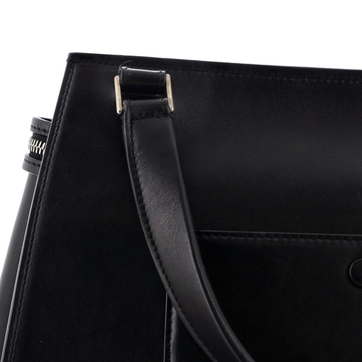 Celine Edge Bag Leather Medium Black 2106702