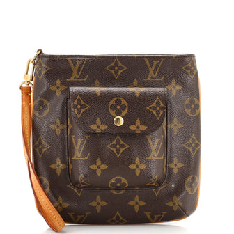 Louis Vuitton Partition Wristlet Clutch Monogram Canvas