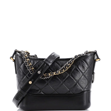 Chanel Gabrielle Hobo Quilted Aged Calfskin Small