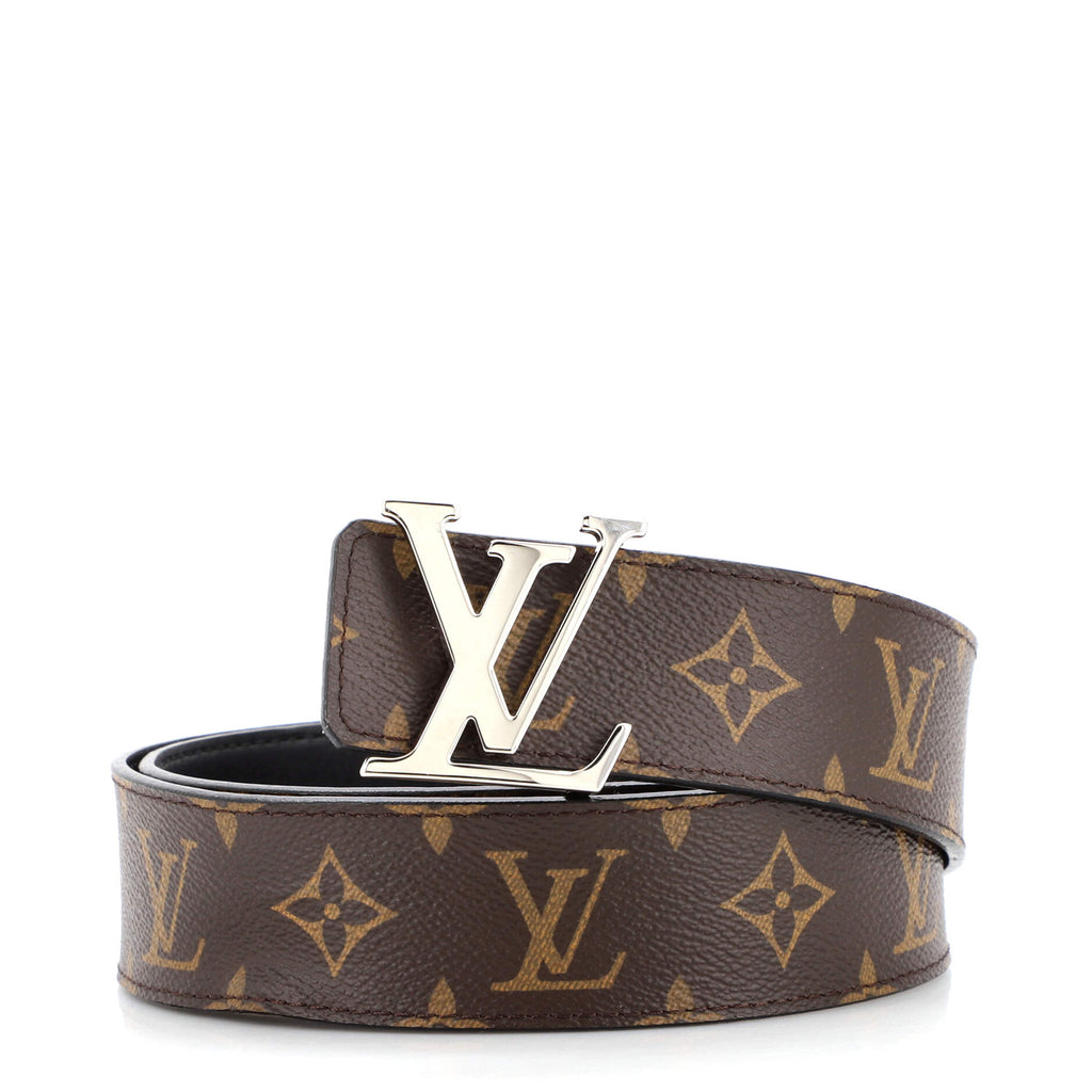 Louis Vuitton LV Initiales Reversible Belt Monogram Canvas and Leather Wide  Brown 2106851