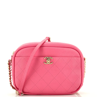 Chanel Casual Trip Camera Case Quilted Goatskin Large