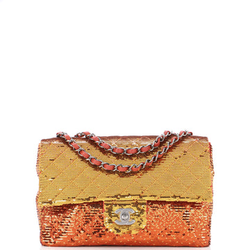 Chanel CC Flap Bag Quilted Ombre Sequins Medium