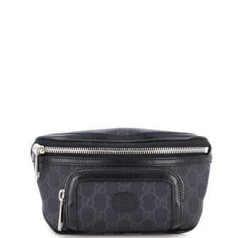 Gucci Interlocking G Patch Belt Bag GG Coated Canvas