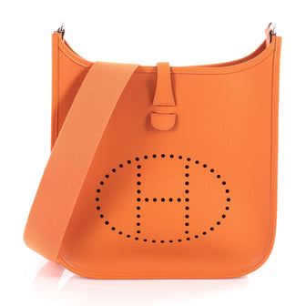 Hermes Evelyne Crossbody Gen II Epsom PM Orange 2107201