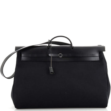Hermes Herbag Cabine Toile and Leather