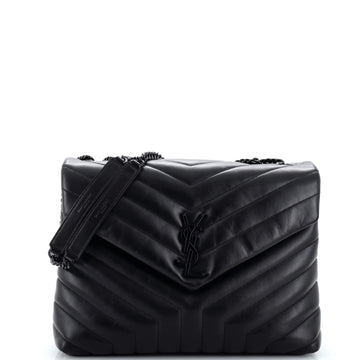 Saint Laurent Loulou Shoulder Bag Matelasse Chevron Leather Medium