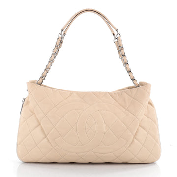 Chanel Timeless CC Expandable Tote Quilted Caviar Medium Neutral