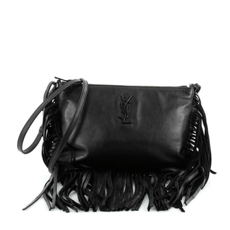 Saint Laurent Classic Monogram Fringe Zip Crossbody Bag 2107501