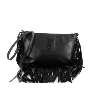 Saint Laurent Classic Monogram Fringe Zip Crossbody Bag 2107501