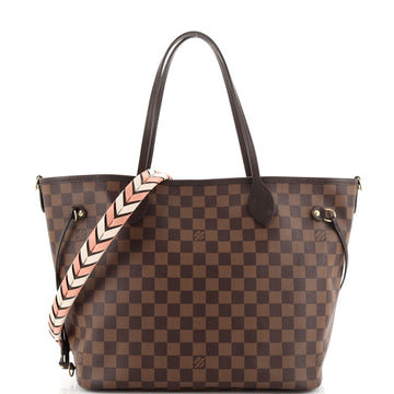 Louis Vuitton Neverfull NM Tote Damier with Braided Detail MM