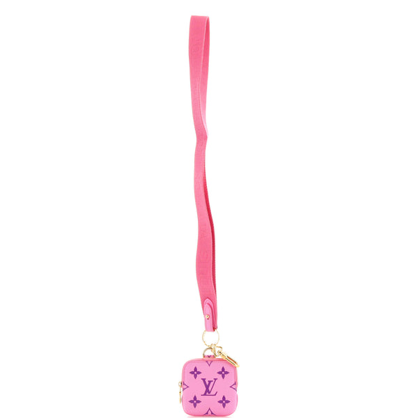 Louis Vuitton Monogram Multipochette Lanyard Key Holder, Pink, One Size