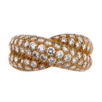 Van Cleef & Arpels Crossover Ring 18K Yellow Gold with Diamonds