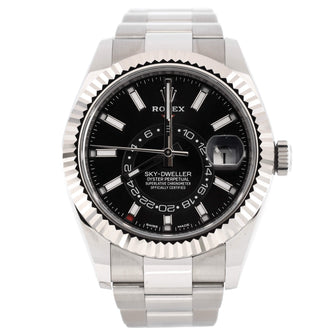 Rolex Sky-Dweller Oyster Perpetual Chronometer Automatic Watch Stainless Steel and White Gold 42