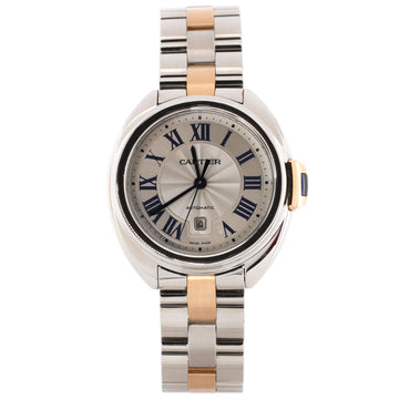 Cartier Cle de Cartier Automatic Watch Stainless Steel and Rose Gold 31