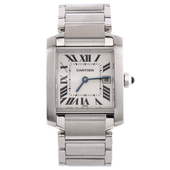 Cartier Tank Francaise Quartz Watch Stainless Steel 25