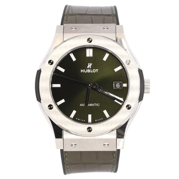 Hublot Classic Fusion Automatic Watch Titanium and Rubber 45