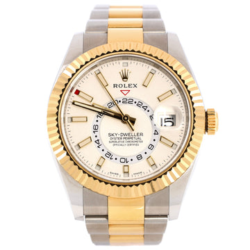 Rolex Sky-Dweller Oyster Perpetual Chronometer Automatic Watch Stainless Steel and Yellow Gold 42