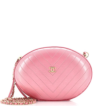 Chanel La Pausa Evening Bag Chevron Leather