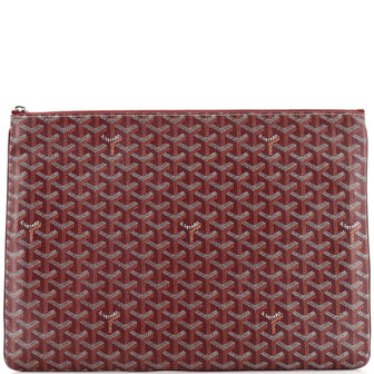 Goyard Senat Zip Pouch Coated Canvas GM