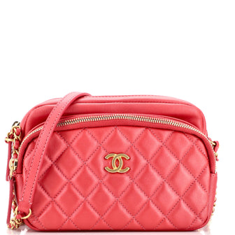 Chanel Day Trips Camera Case Bag Quilted Calfskin