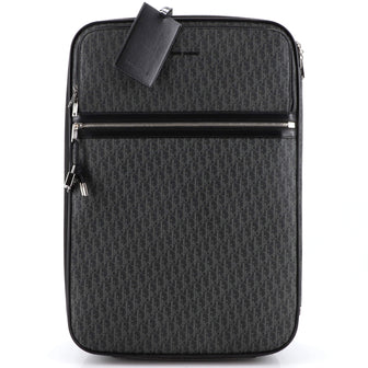 Christian Dior Homme Trolley Case Diorissimo Coated Canvas