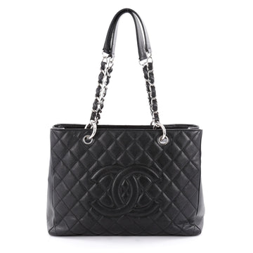 Chanel Grand Shopping Tote Quilted Caviar Black