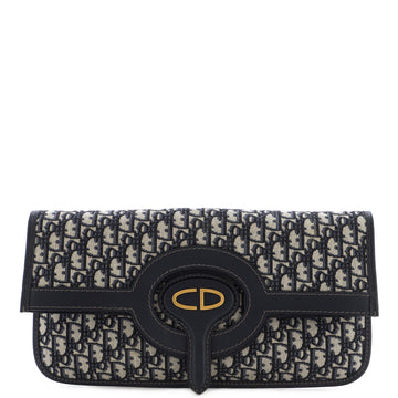 Christian Dior Fold Over Clutch Oblique Canvas