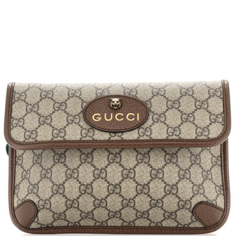 Gucci Neo Vintage Flap Belt Bag GG Coated Canvas