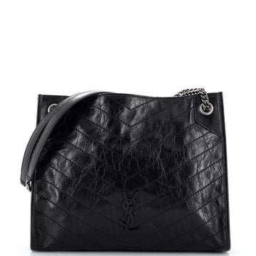 Saint Laurent Niki Shopping Tote Matelasse Chevron Leather Medium