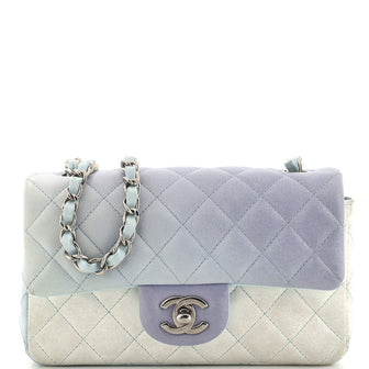 Chanel Classic Single Flap Bag Quilted Ombre Lambskin Mini