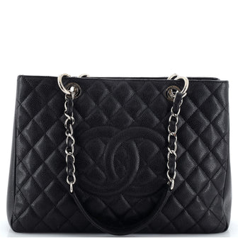 Chanel Grand Shopping Tote Quilted Caviar