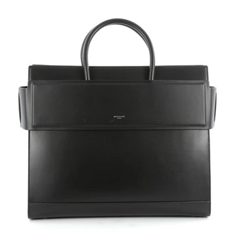 Givenchy Horizon Satchel Leather Medium Black 2109801