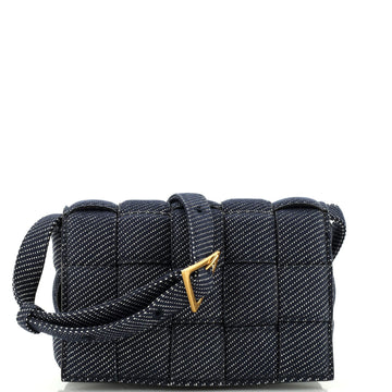 Bottega Veneta Cassette Crossbody Bag Maxi Intrecciato Denim