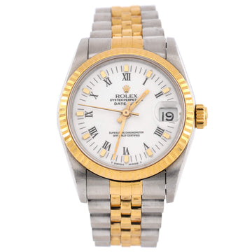 Rolex Oyster Perpetual Datejust Automatic Watch Stainless Steel and Yellow Gold 26