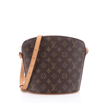 Louis Vuitton Drouot Handbag Monogram Canvas Brown 2110201