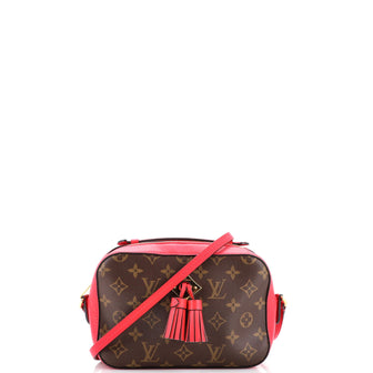 Louis Vuitton Saintonge Handbag Monogram Canvas with Leather Brown 2370011