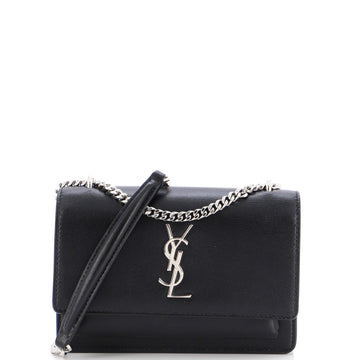 Saint Laurent Sunset Crossbody Bag Leather Small