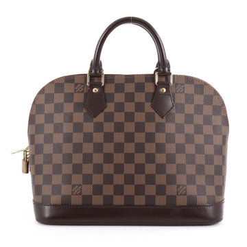 Louis Vuitton Vintage Alma Handbag Damier PM Brown