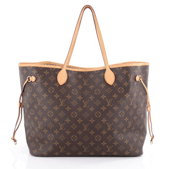 Louis Vuitton Neverfull Tote Monogram Canvas GM Brown
