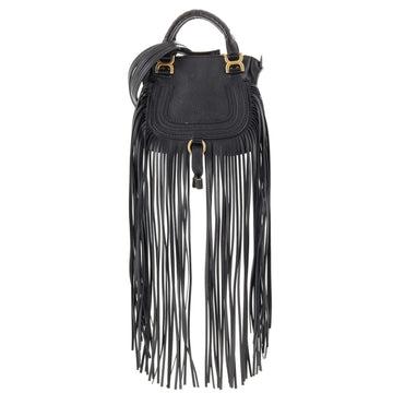 Chloe Marcie Fringe Satchel Leather Mini