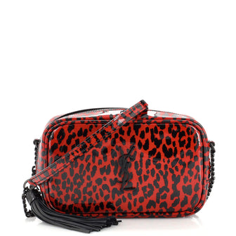 Saint Laurent Lou Camera Bag Printed Patent Mini