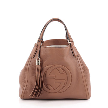 Gucci Soho Convertible Shoulder Bag Leather Small Brown 2111001