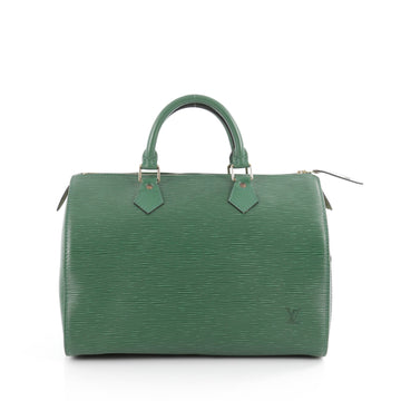 Louis Vuitton Speedy Handbag Epi Leather 30 Green