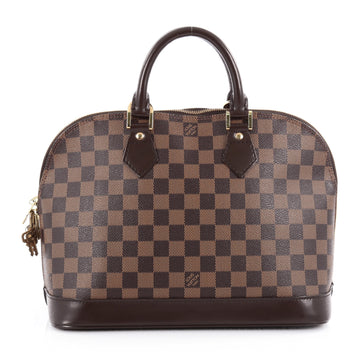 Louis Vuitton Vintage Alma Handbag Damier PM Brown