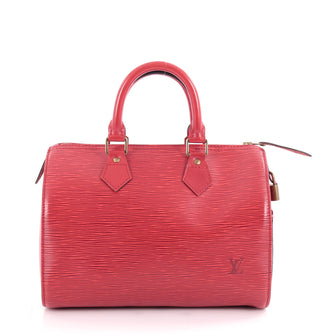 Louis Vuitton Speedy Handbag Epi Leather 30 Red