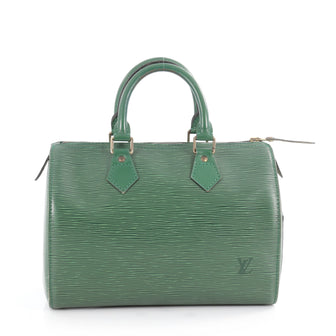 Louis Vuitton Speedy Handbag Epi Leather 25 Green